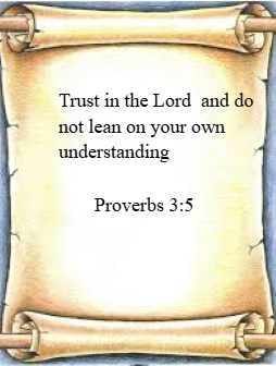 Bible scroll of Proverbs 3:5 scroll proverbs 3:5